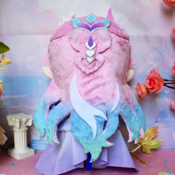 Smile House Fanmade Plushies Pink Hair Big Eyes Plush Doll 20CM - Image 3