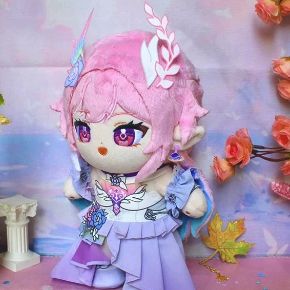 Smile House Fanmade Plushies Pink Hair Big Eyes Plush Doll 20CM - Image 5