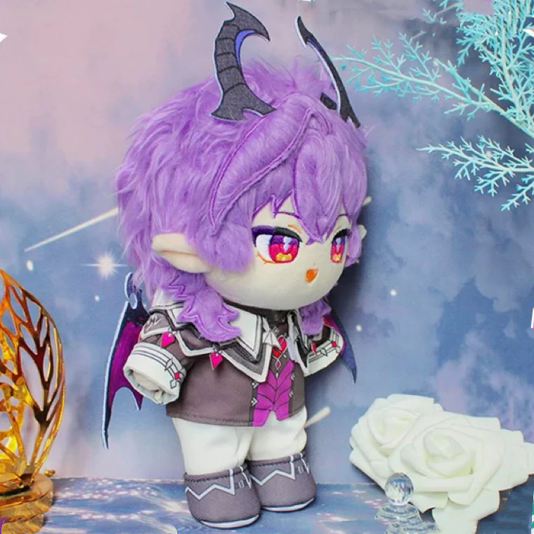 Smile House Fanmade Plushies Purple Hair With Horns Plush Doll 20CM - Image 4