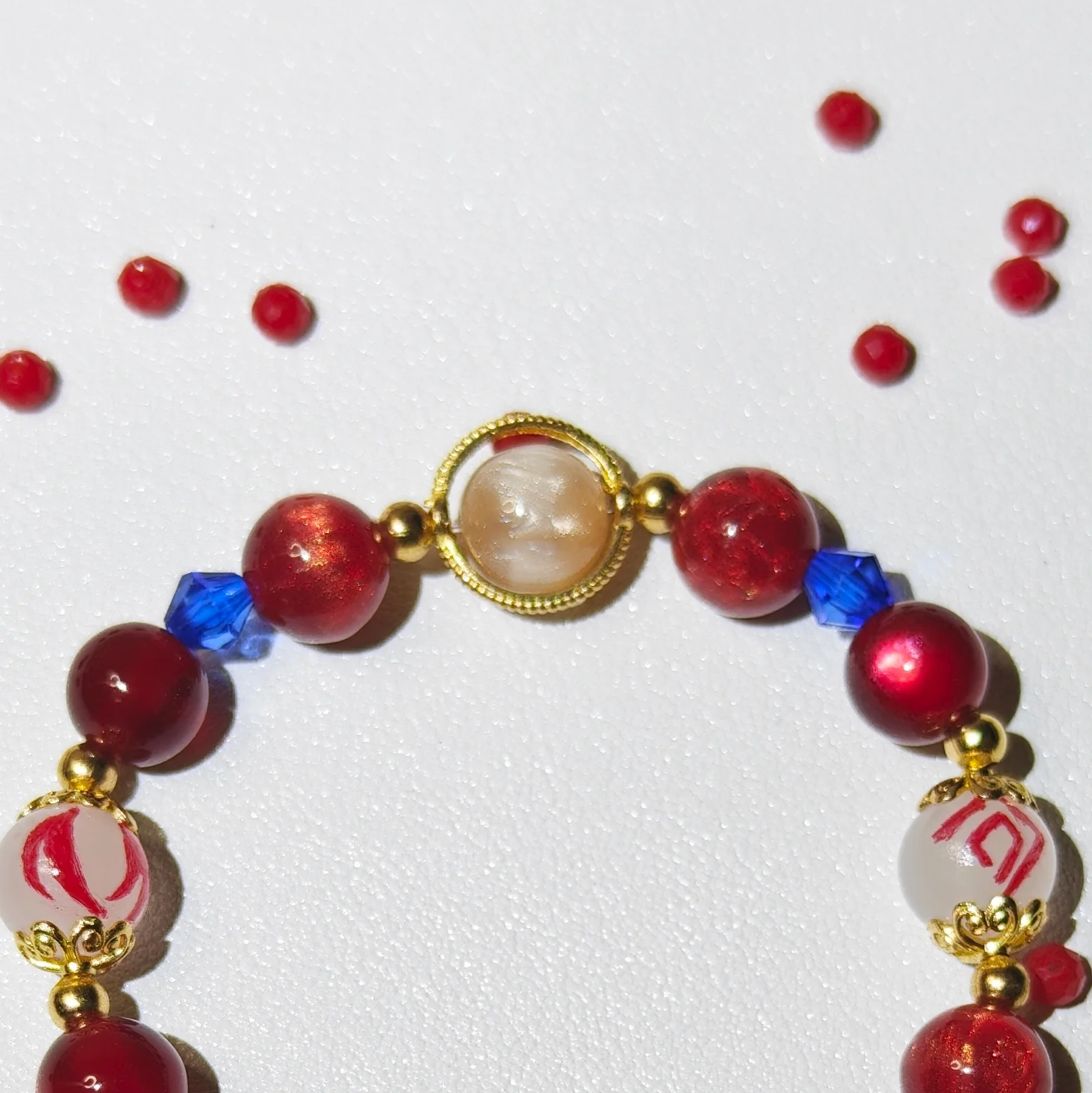 Smile House Fanmade Red Male Handmade Inspired Round Bracelet - Image 3
