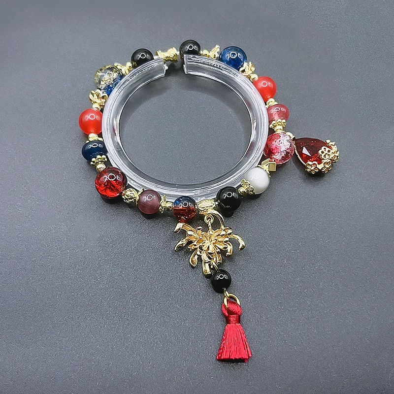 Smile House Fanmade Rope Round Red Mixed Double Bracelet - Image 3