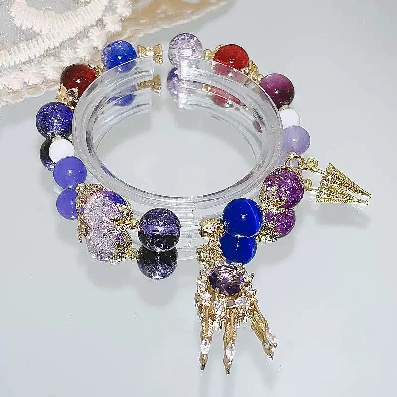 Smile House Fanmade Round Rope Purple Double Bracelet - Image 2