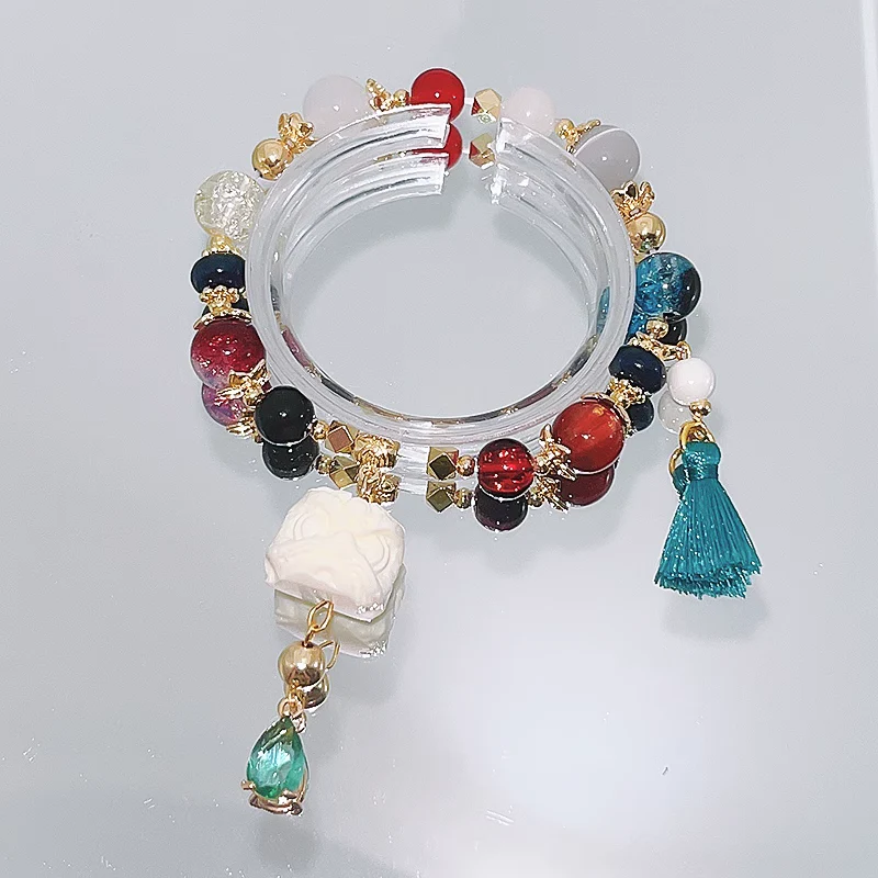 Smile House Fanmade Round Rope Wine Double Bracelet - Image 3