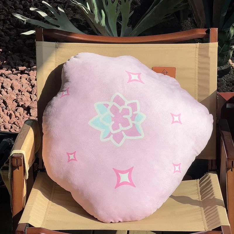 Smile House Game Fanart Double Side Pillow Pink Plush Doll 38CM - Image 4