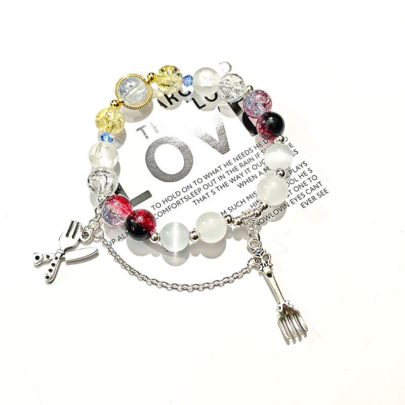 Smile House Game Fanmade Handmade Female White Inspired Bracelet - Image 4