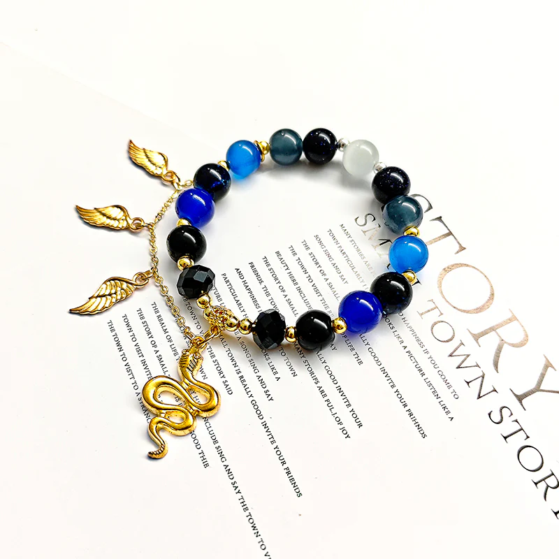 Smile House Game Fanmade Inspired Bracelet Blue And God Accessory - Image 3