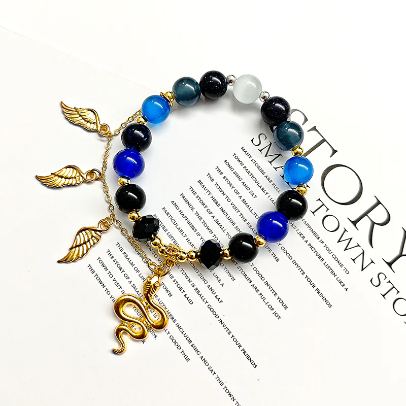 Smile House Game Fanmade Inspired Bracelet Blue And God Accessory - Image 5