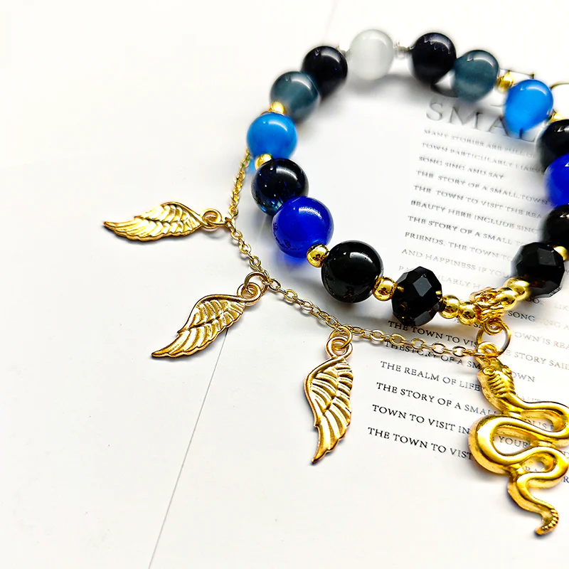 Smile House Game Fanmade Inspired Bracelet Blue And God Accessory - Image 7