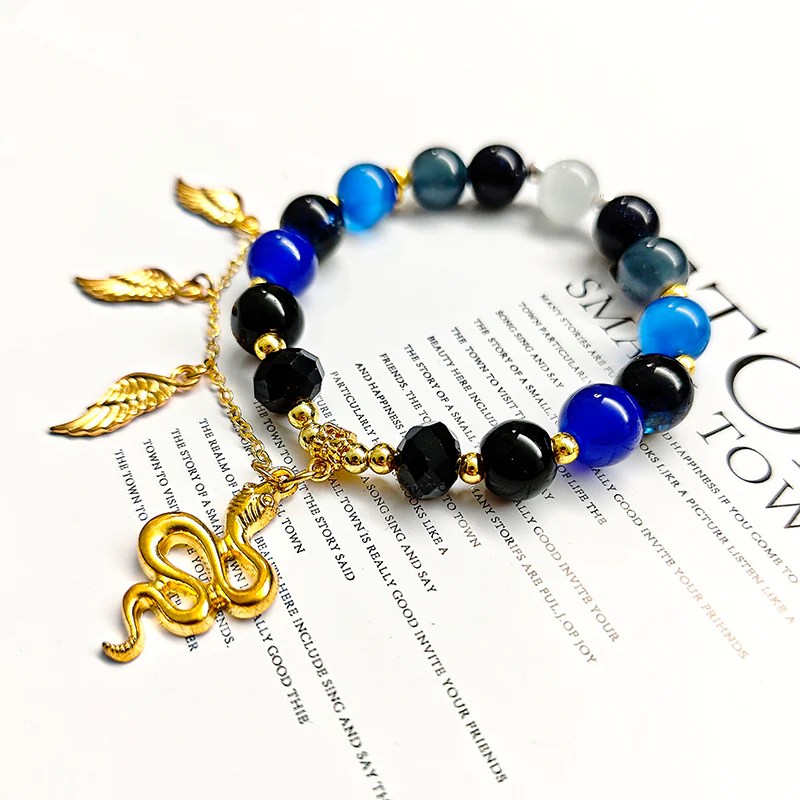 Smile House Game Fanmade Inspired Bracelet Blue And God Accessory - Image 8