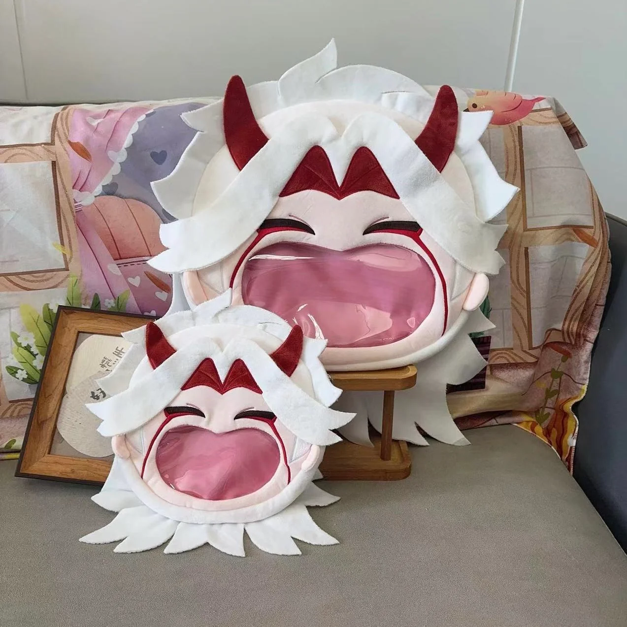 Smile House Fanmade Ita Bag With Horns Smile Bag Crossbody Backpack - Image 2