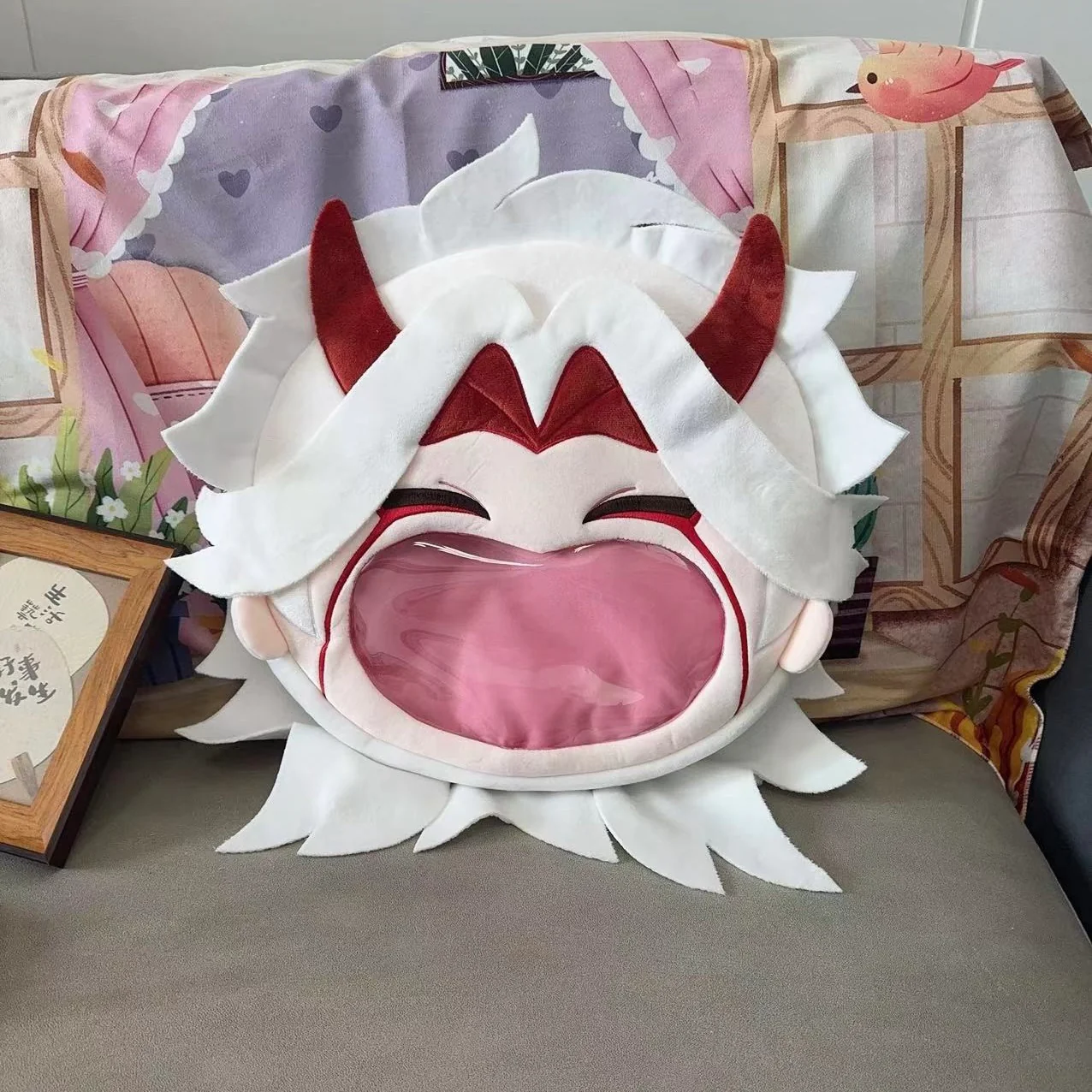 Smile House Fanmade Ita Bag With Horns Smile Bag Crossbody Backpack - Image 4