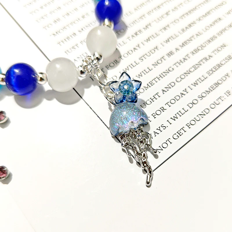 Smile House Hande Made Light Blue White Inspired Bracelet - Image 4