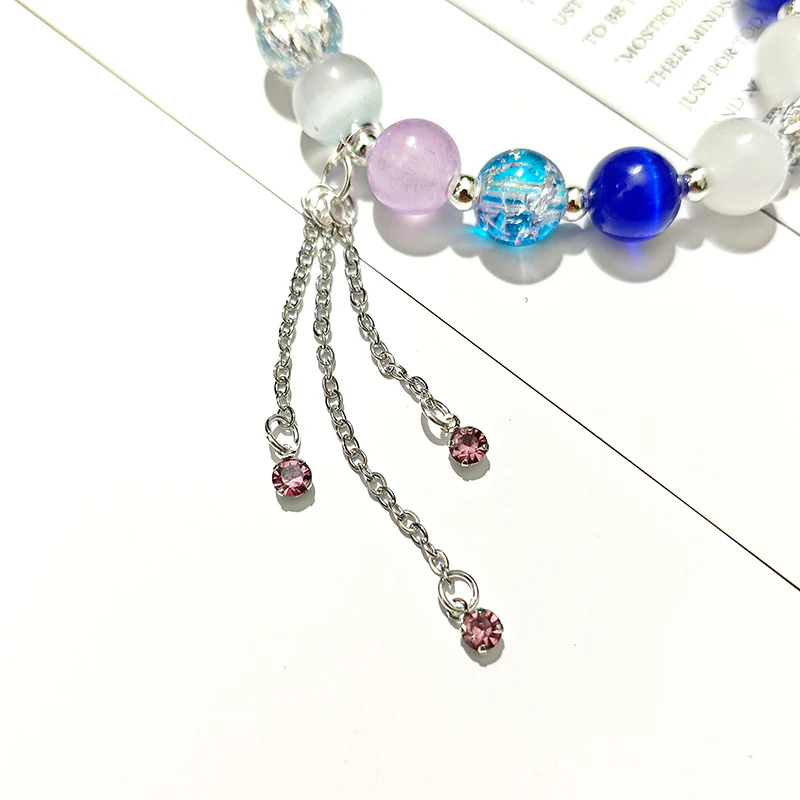 Smile House Hande Made Light Blue White Inspired Bracelet - Image 5