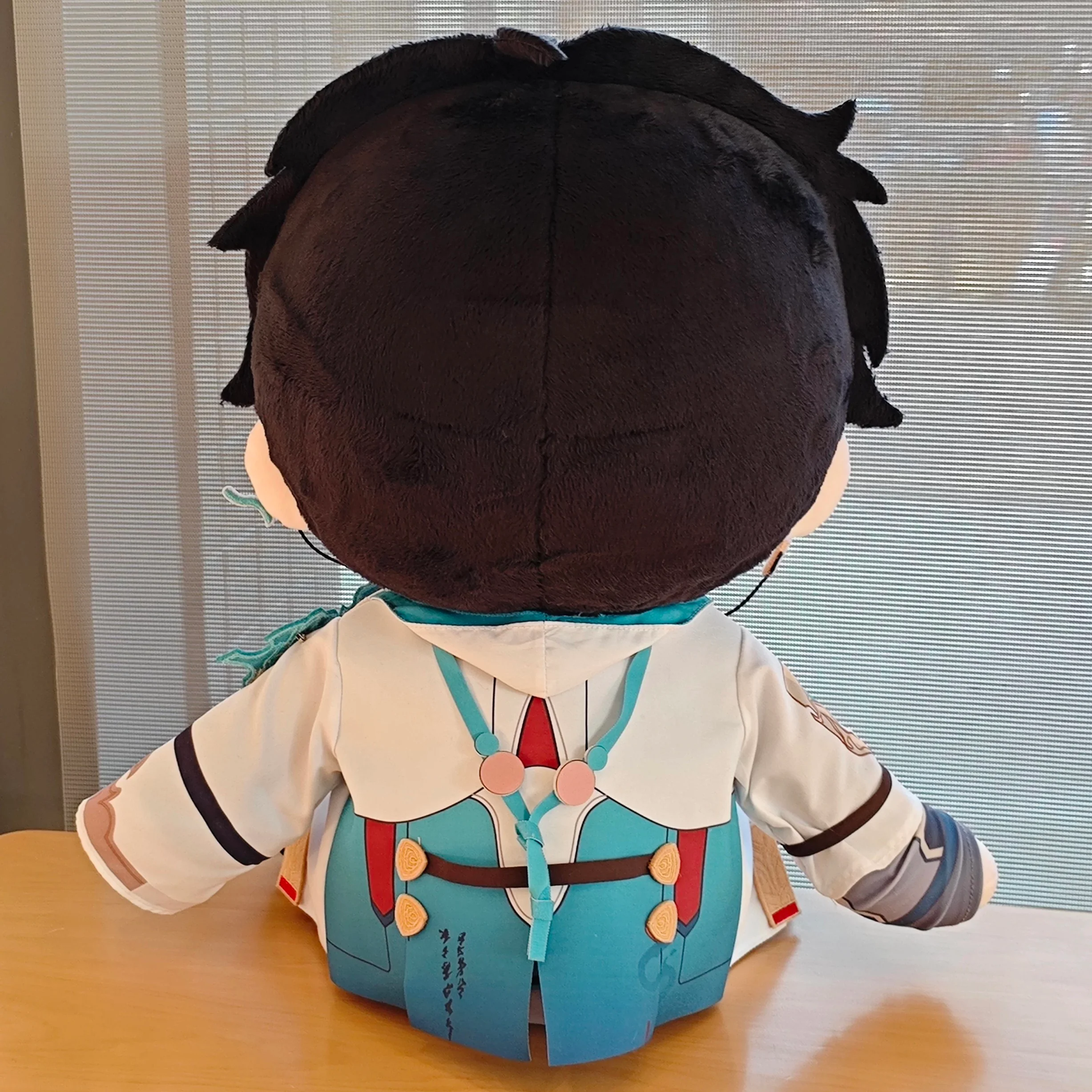 Smile House Plushies Staring Green Clothes Sitting 40CM Plush Doll - Image 4