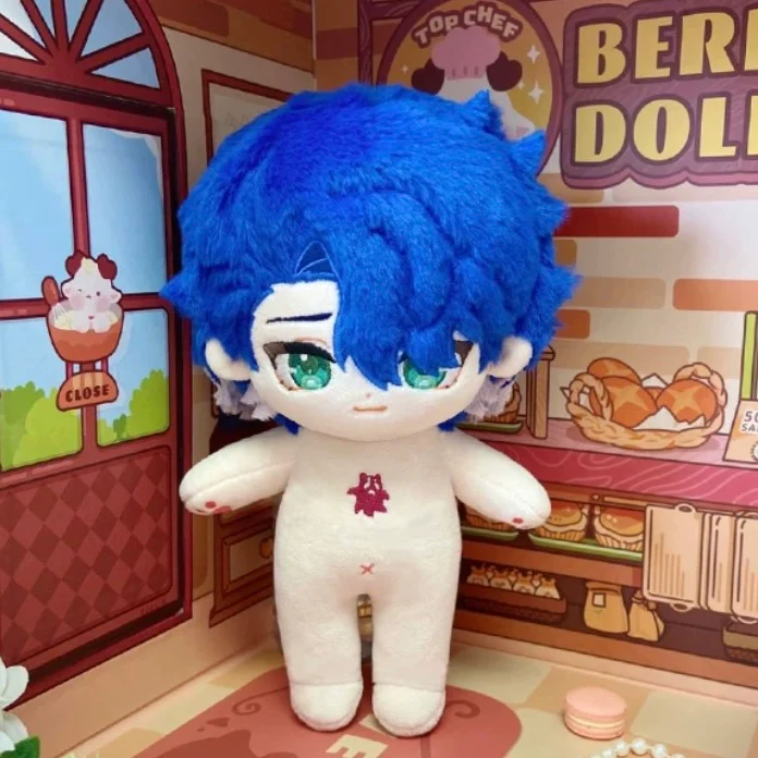Smile House Male Character Blue Hair Plushies 20CM Plush Doll - Image 4