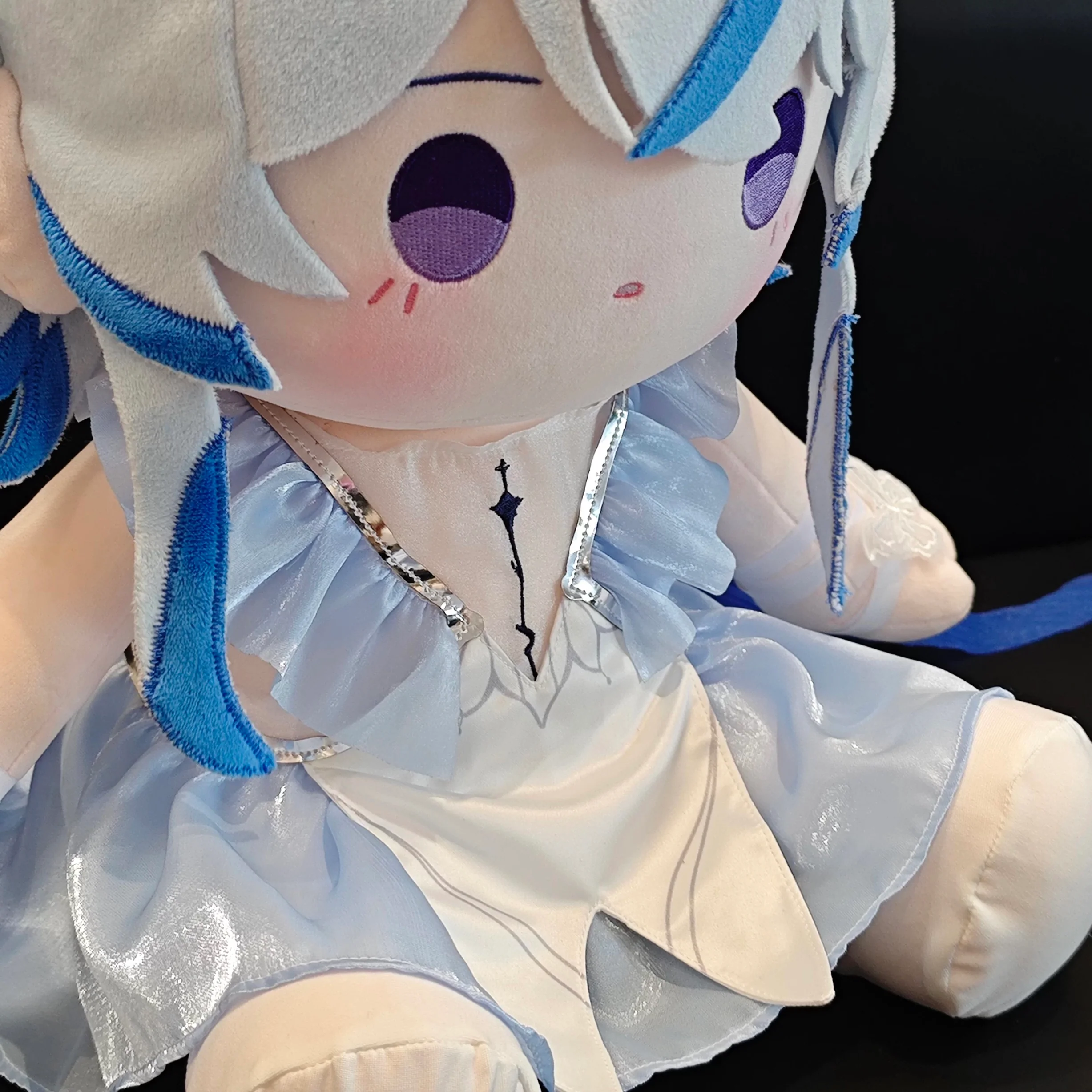 Smile House Plushies Staring keeper 40CM Plush Doll With Blue Scarf - Image 7
