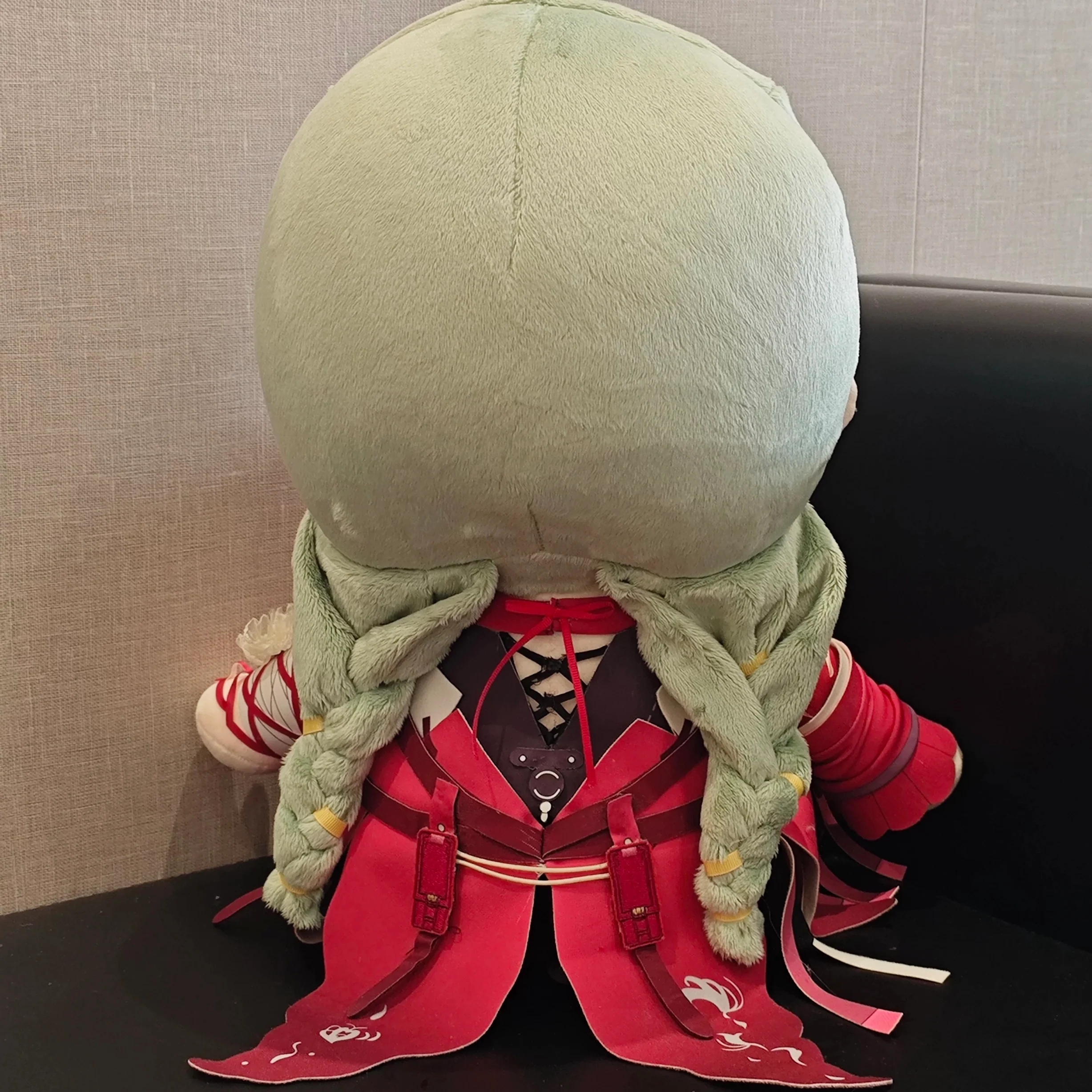 Smile House Plushies Staring Red Clothes 40CM Big Sitting Plush Doll - Image 5