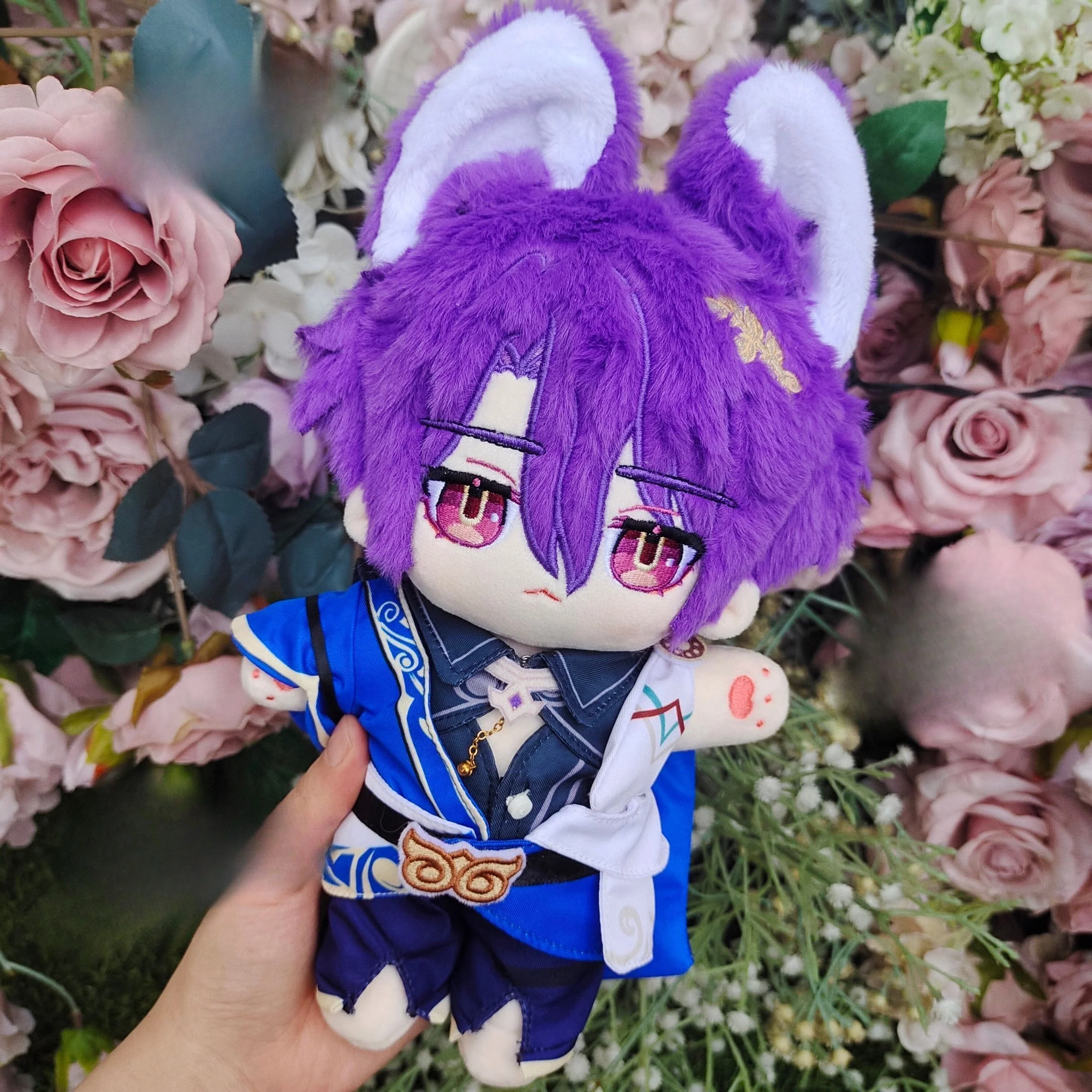 Smile HouseFanart Cat Ears Middle Size Plushies Plush Doll 20CM - Image 3