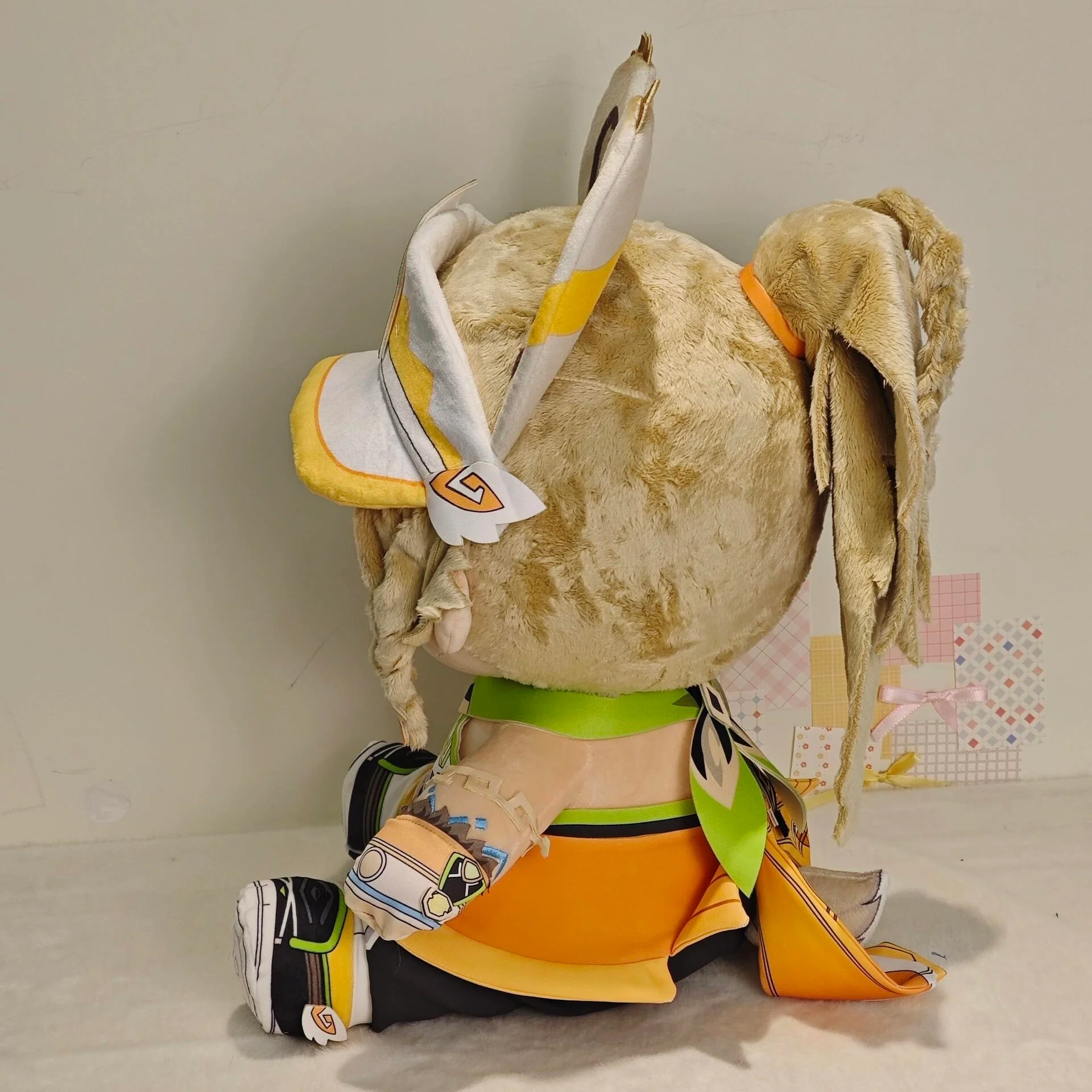 Smile HouseFanart Orange And Green Plushies Staring Big Eyes 40CM Plush Doll - Image 2