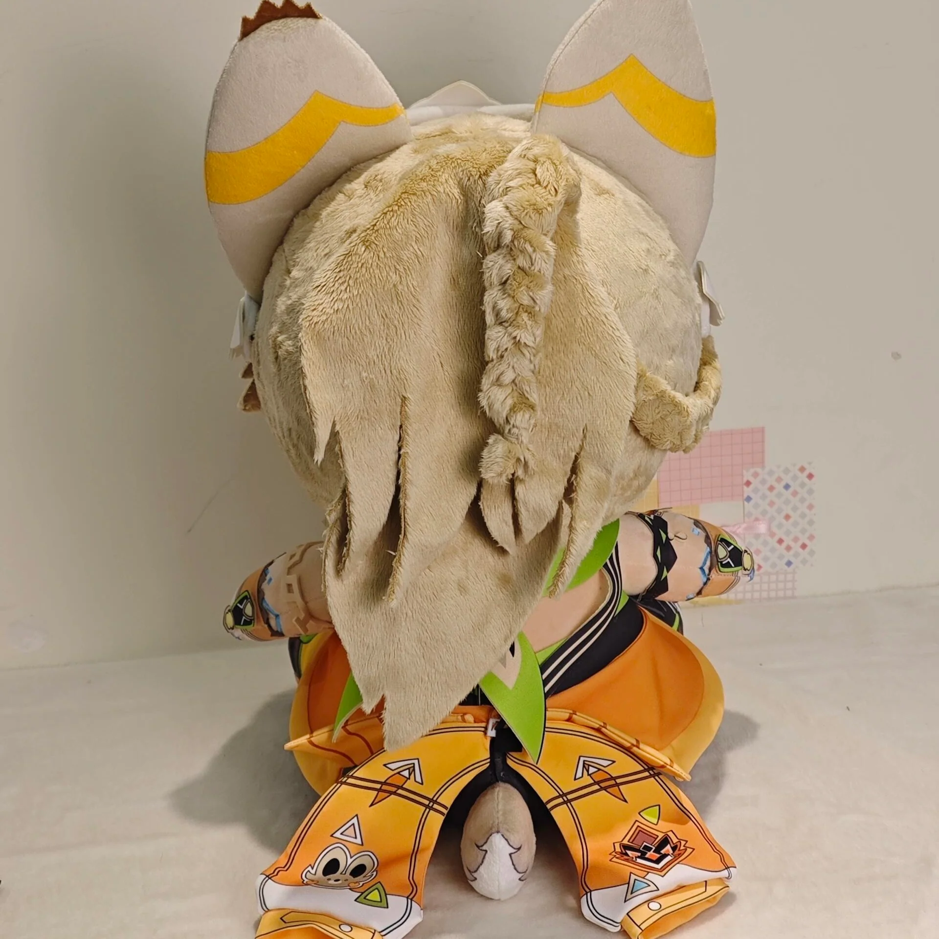 Smile HouseFanart Orange And Green Plushies Staring Big Eyes 40CM Plush Doll - Image 3